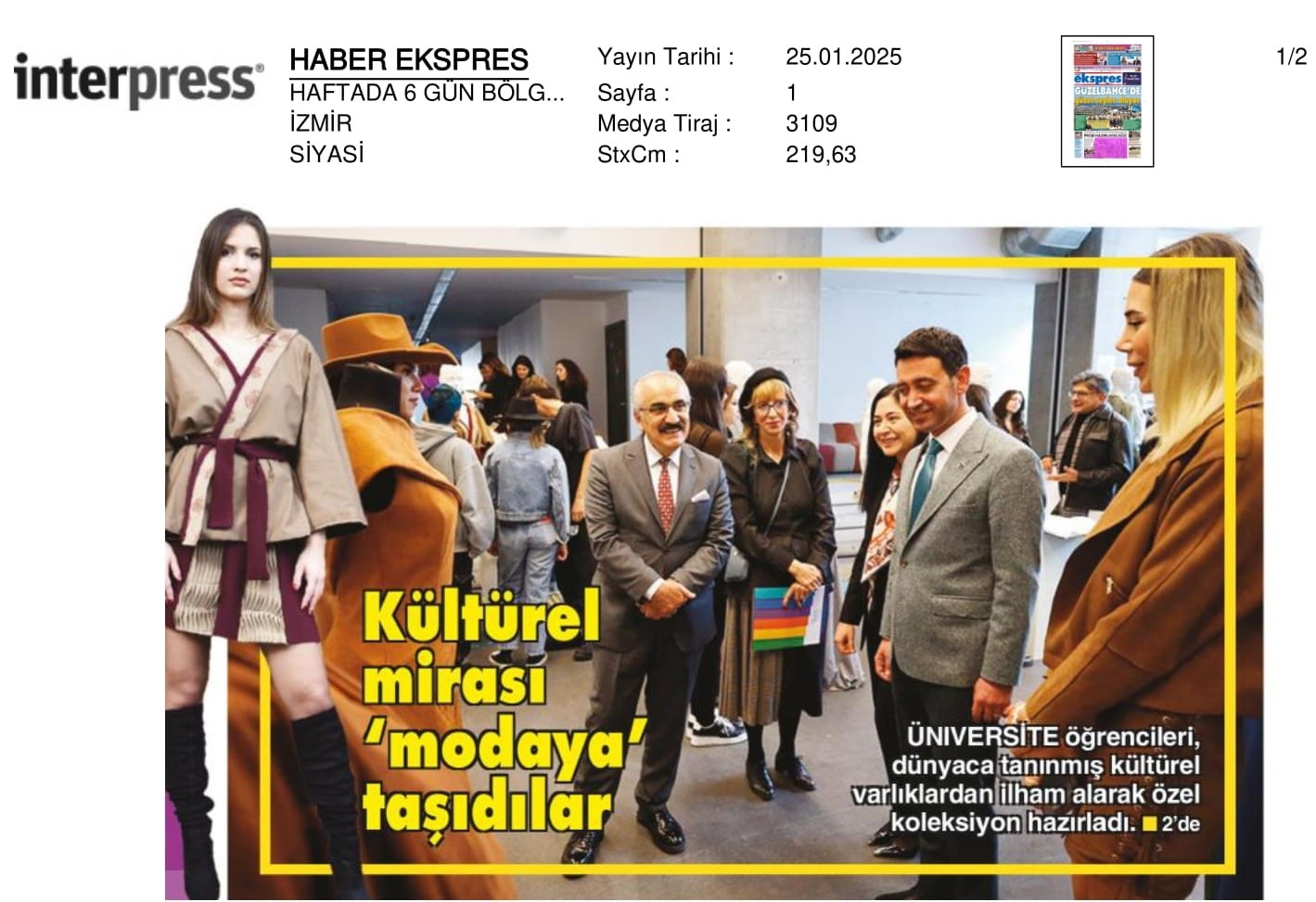 Kültürel Mirası ‘Modaya’ Taşıdılar