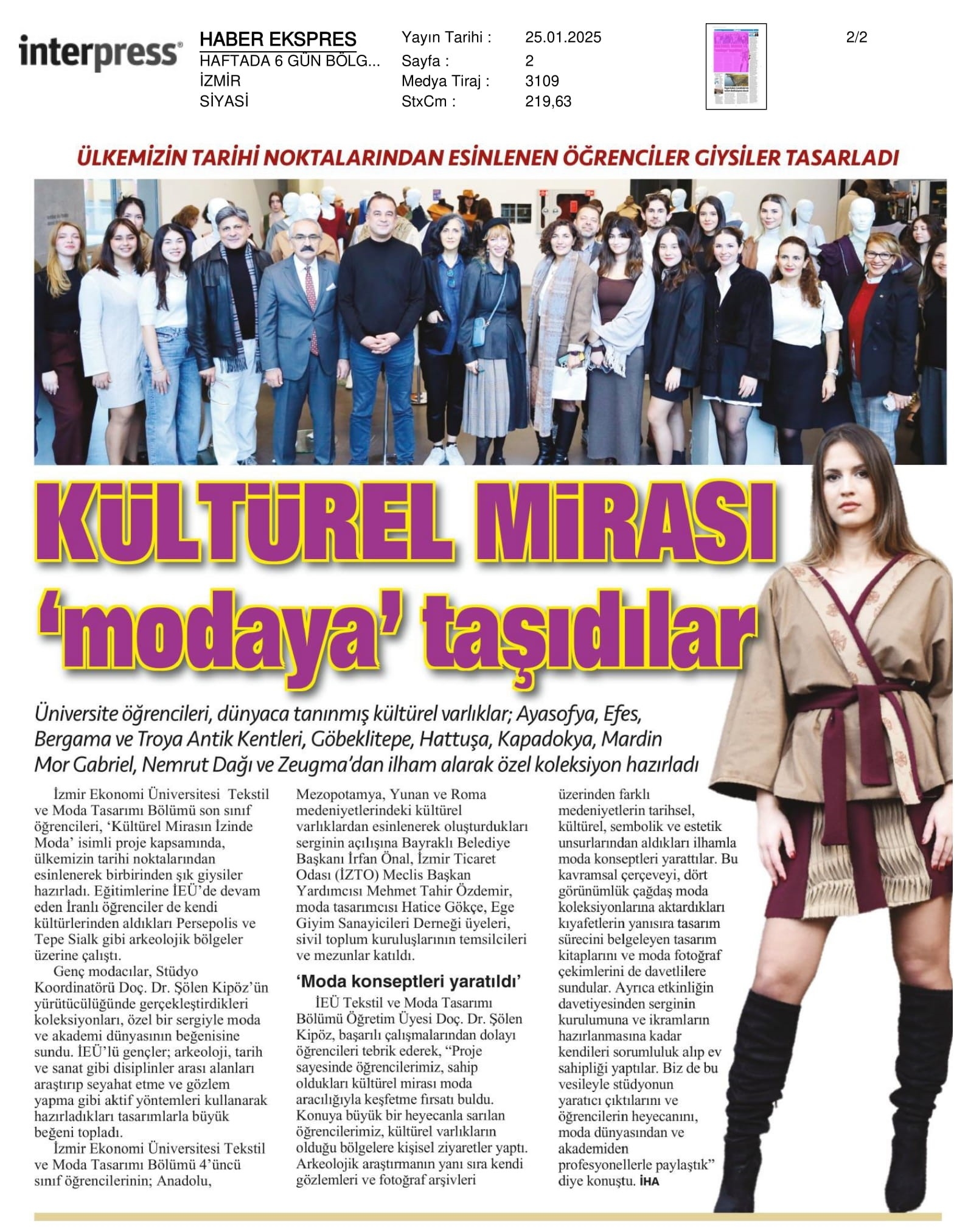 Kültürel Mirası ‘Modaya’ Taşıdılar