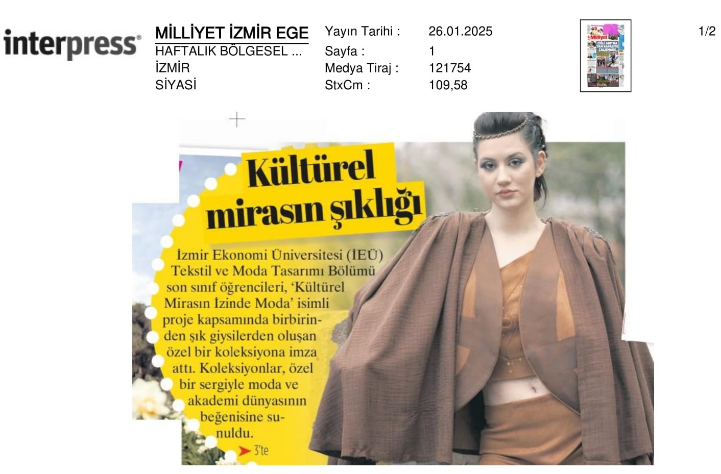 Kültürel Mirası ‘Modaya’ Taşıdılar