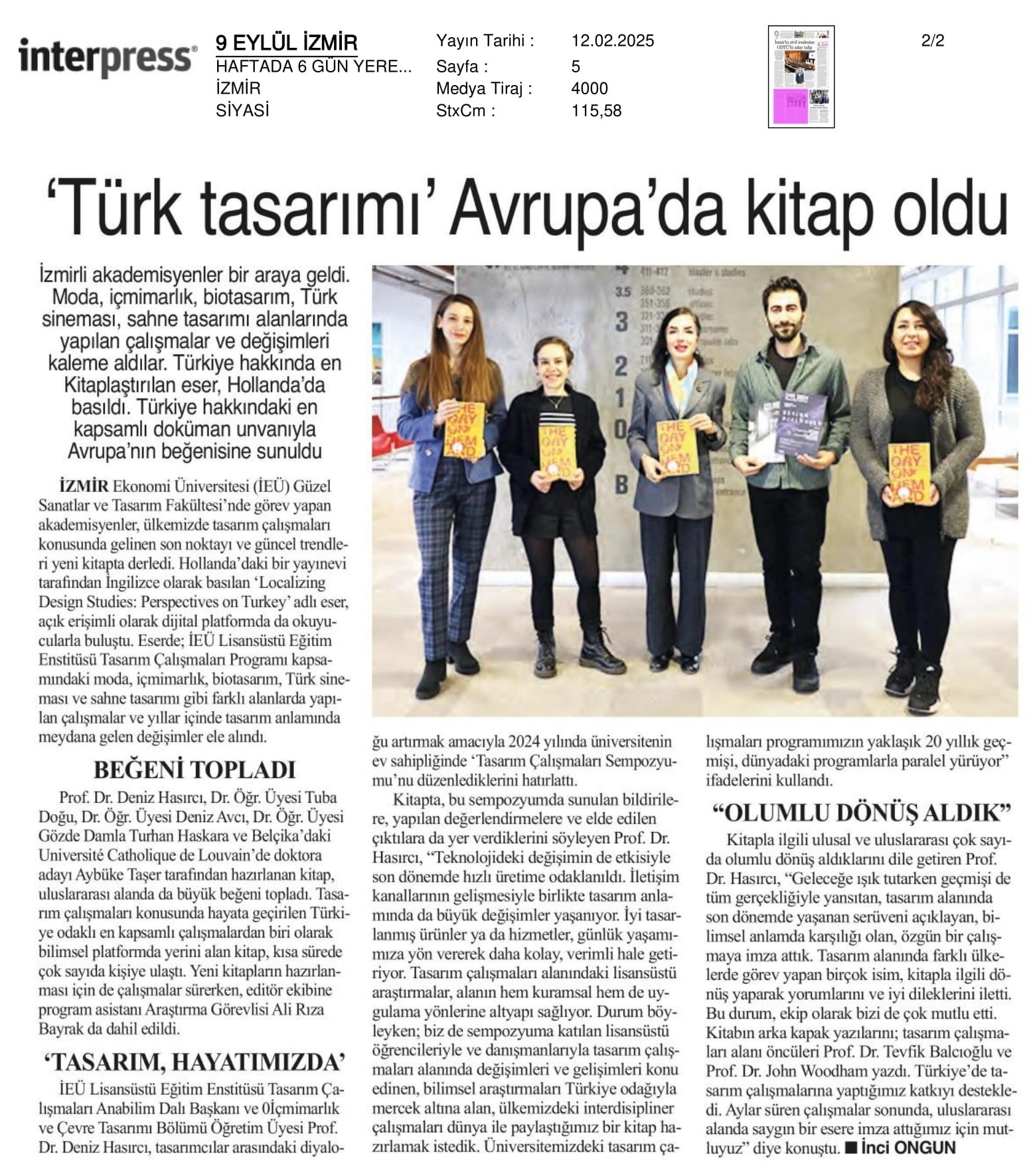 ‘Türk Tasarımı’ Avrupa’da Kitap Oldu