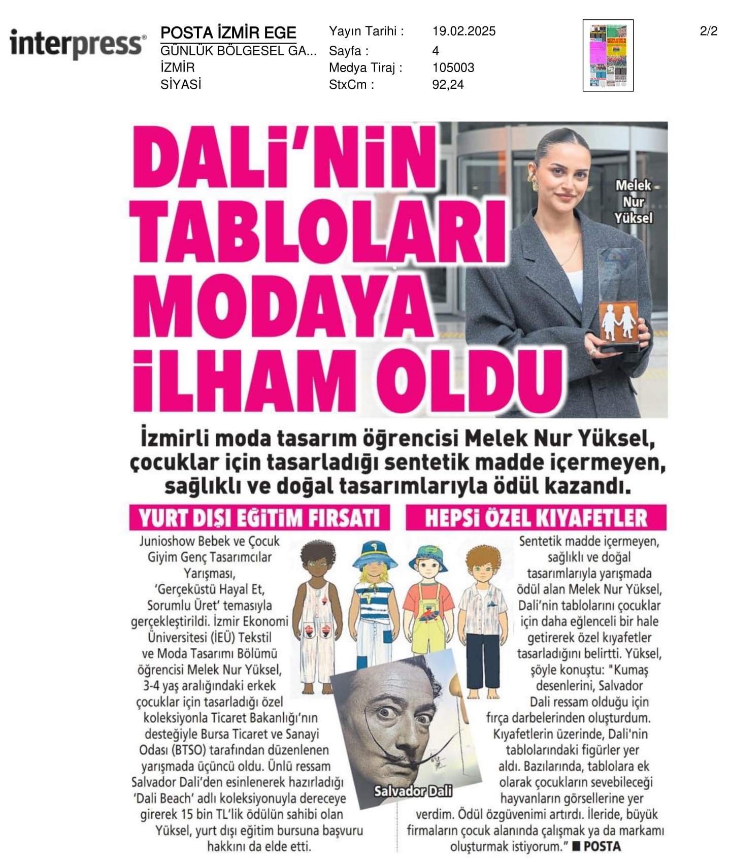 Salvador Dali’den Esinlenerek Ödüle Ulaştı